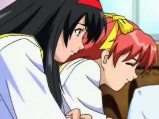 Japanese coed anime gets fingering her ass