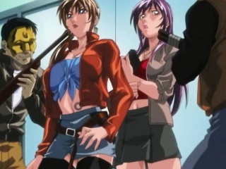 Hentai babes fucked in an armed robbery