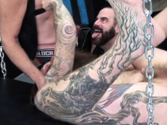 Bears porn video – Bearded Inked Bear Barebacked While Wanking