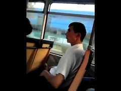 caught jerking off in the bus