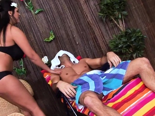 Jasmine Black stepbro ready to fuck her man swallows