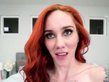 Redhead Nova Sky Stays Firm With Yoga And Masturbation