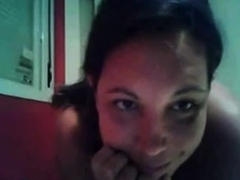 Brazilian Brunette Amateur Fingers On Webcam