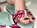 Linsey Dawn solo foot fetish